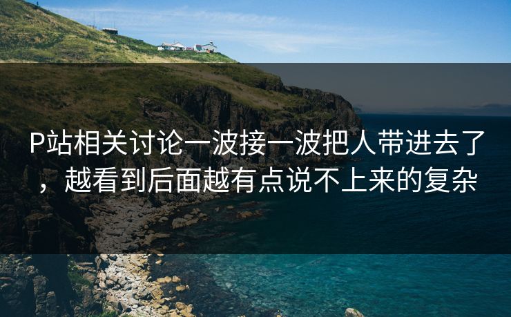 P站相关讨论一波接一波把人带进去了，越看到后面越有点说不上来的复杂-第1张图片-p站网页版影视网 - p站内容页