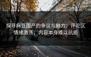 探寻麻豆国产的争议与魅力：评论区情绪激荡，内容本身难以抗拒